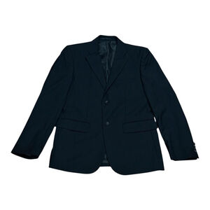 Bellissimo Blazer Mens 38 Black Modern Fit Jacket Polyester Rayon Lined Classic